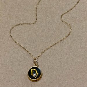 Handmade Repurposed Dior Button Necklace